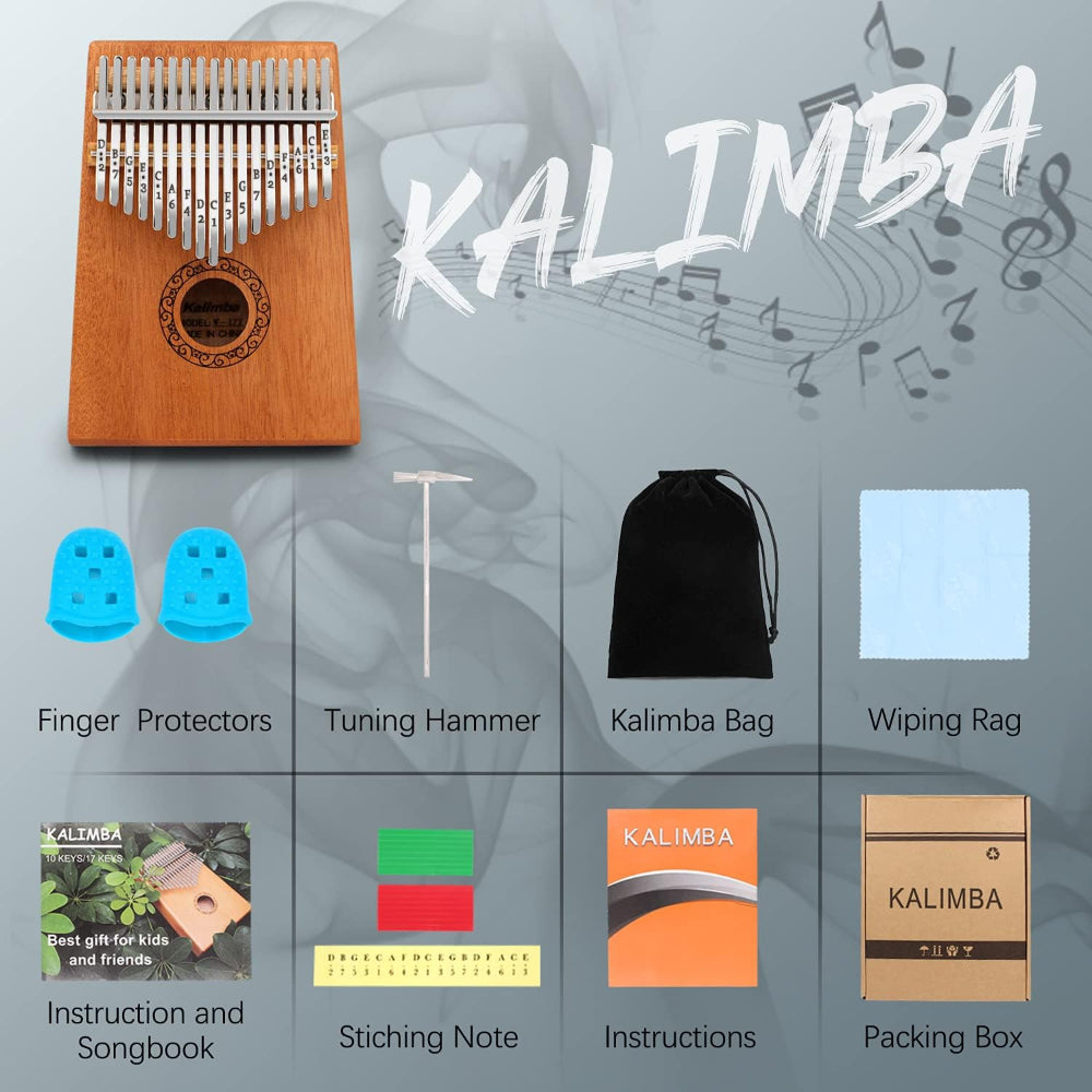 Kalimba à Pouce 17 Touches | Son Clair et Design Portable