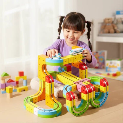 Kit de Construction Ferroviaire 3D | Apprentissage STEM Amusant et Créatif