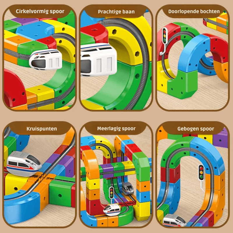 Kit de Construction Ferroviaire 3D | Apprentissage STEM Amusant et Créatif