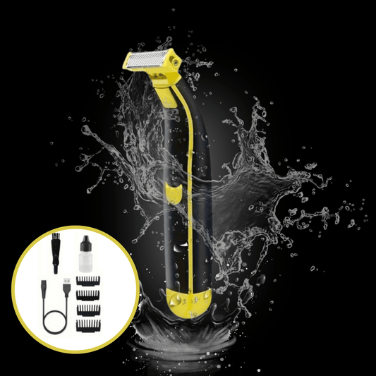 GlideEdge Pro Tondeuse Corps | Rasoirs Humide & Sec | Lames Doubles Douces pour la Peau | Soins du Corps pour Hommes | Outil de Toilettage Précis