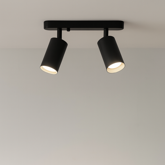 Lampe de Plafond Rotative à 2 Têtes | Éclairage Ciblé et Élégance Moderne