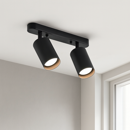 Lampe de Plafond Rotative à 2 Têtes | Éclairage Ciblé et Élégance Moderne