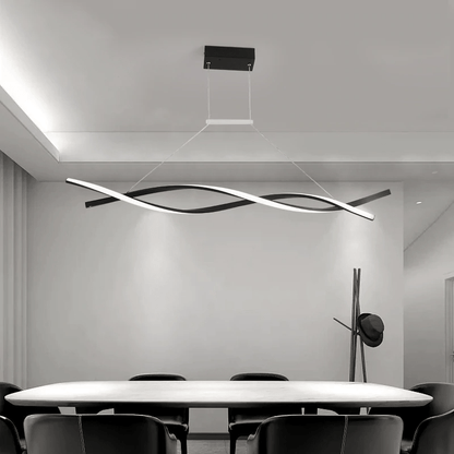 Chandelier en Spirale Contemporain | Design Élégant et Dimmable