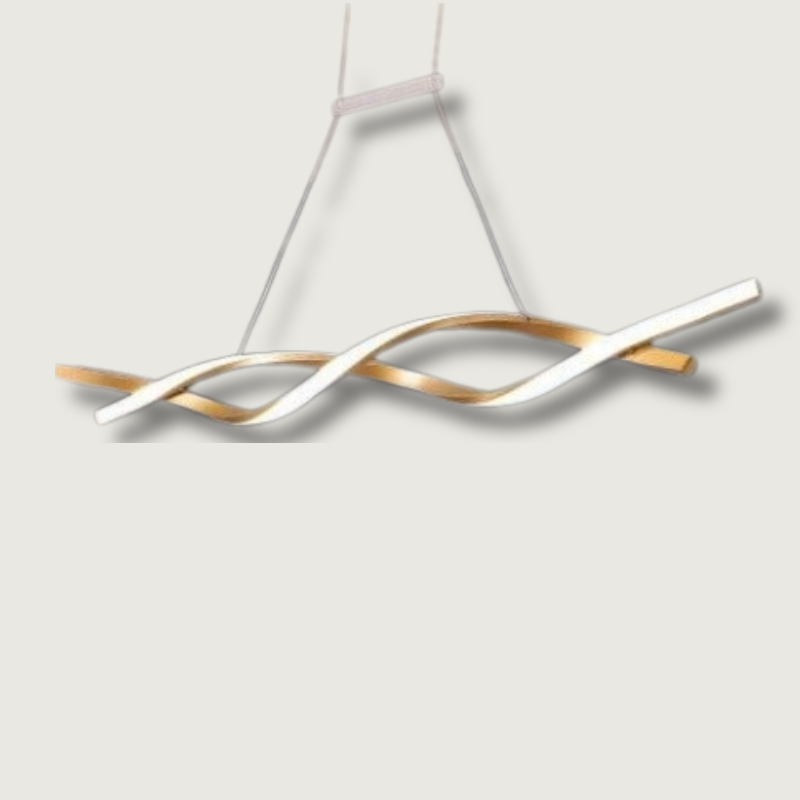 Chandelier en Spirale Contemporain | Design Élégant et Dimmable