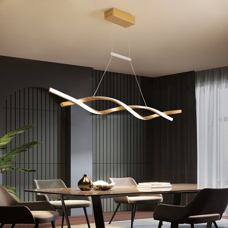Chandelier en Spirale Contemporain | Design Élégant et Dimmable