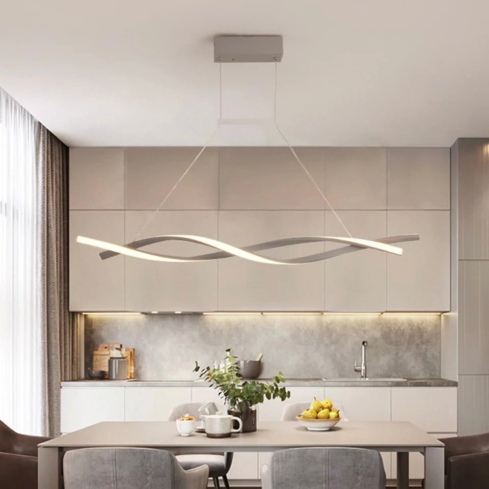 Chandelier en Spirale Contemporain | Design Élégant et Dimmable