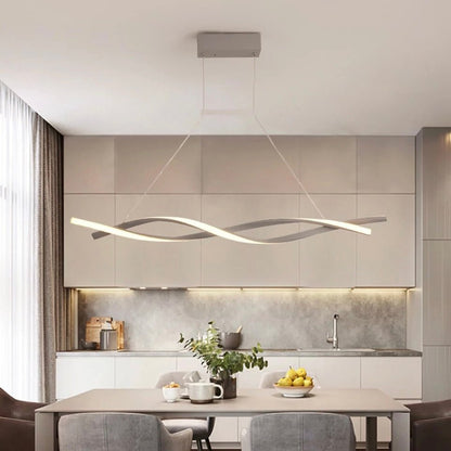 Chandelier en Spirale Contemporain | Design Élégant et Dimmable