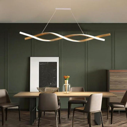 Chandelier en Spirale Contemporain | Design Élégant et Dimmable