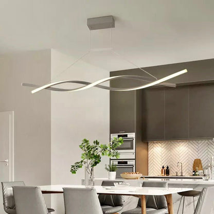 Chandelier en Spirale Contemporain | Design Élégant et Dimmable