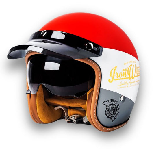 Casque de Moto Sécurisé DOT ECE | Style Classique et Confort Optimal
