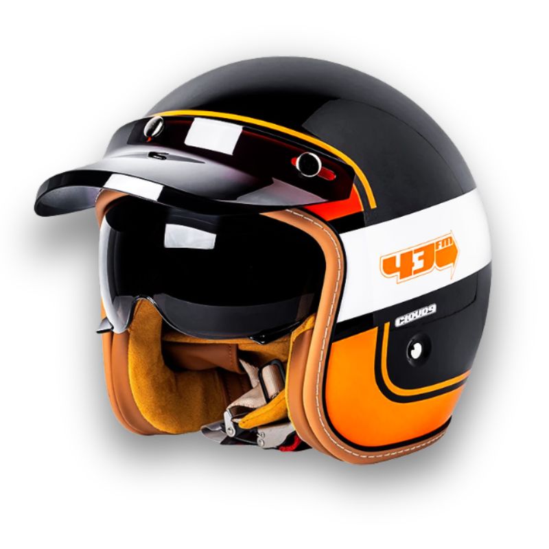 Casque de Moto Sécurisé DOT ECE | Style Classique et Confort Optimal