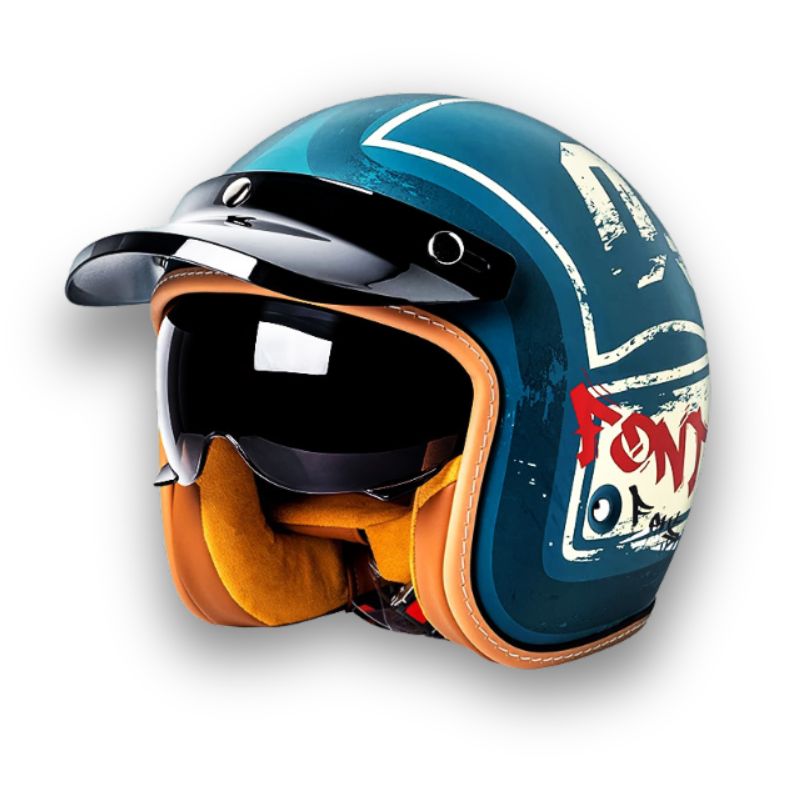 Casque de Moto Sécurisé DOT ECE | Style Classique et Confort Optimal