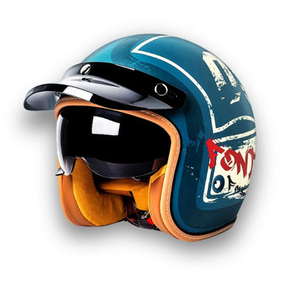 Casque de Moto Sécurisé DOT ECE | Style Classique et Confort Optimal