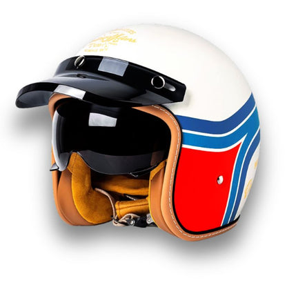 Casque de Moto Sécurisé DOT ECE | Style Classique et Confort Optimal