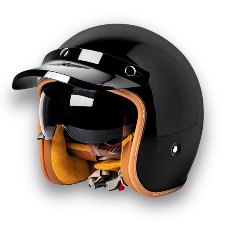 Casque de Moto Sécurisé DOT ECE | Style Classique et Confort Optimal