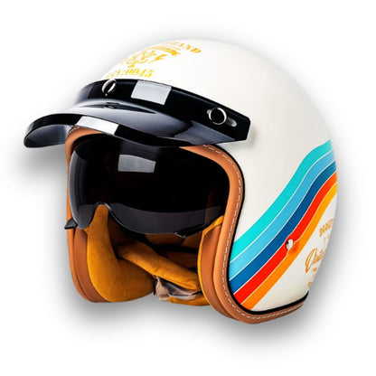 Casque de Moto Sécurisé DOT ECE | Style Classique et Confort Optimal