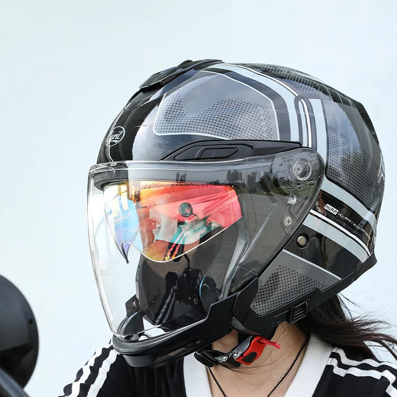 Casque de Moto Léger ABS | Sécurité et Confort Aérodynamique