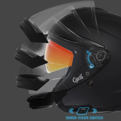 Casque de Moto Léger ABS | Sécurité et Confort Aérodynamique
