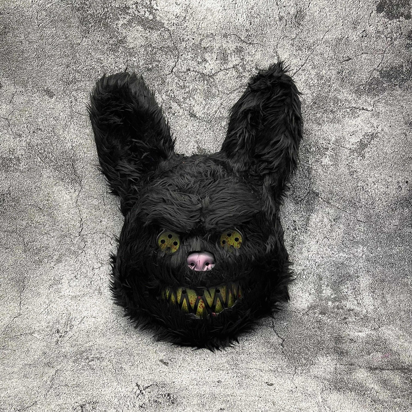 Masque Halloween Poilu Unisexe | Design Cartoon Effrayant et Confortable