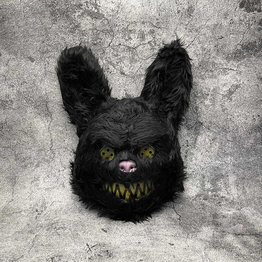 Masque Halloween Poilu Unisexe | Design Cartoon Effrayant et Confortable