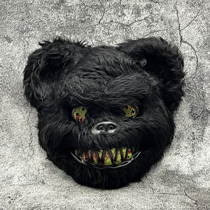 Masque Halloween Poilu Unisexe | Design Cartoon Effrayant et Confortable