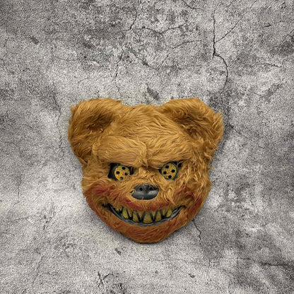 Masque Halloween Poilu Unisexe | Design Cartoon Effrayant et Confortable