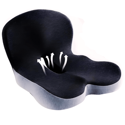 Coussin de siège ergonomique avec soutien lombaire pour bureau, voiture et voyages