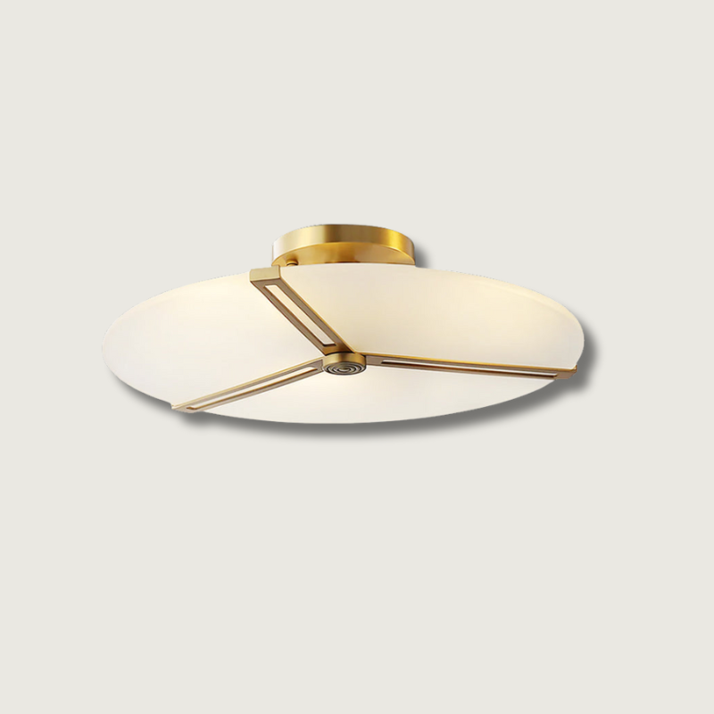 Plafonnier Moderne en Verre et Métal | Design Élégant et Illumination Chaleureuse