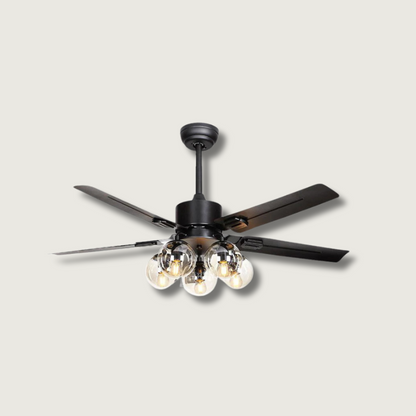 Ventilateur de Plafond en Verre | Circulation d'Air Silencieuse et Élégante