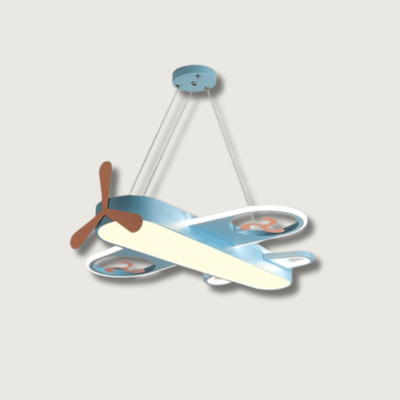 Lustre Pendentif Avion LED | Éclairage Ludique pour Chambre d'Enfant