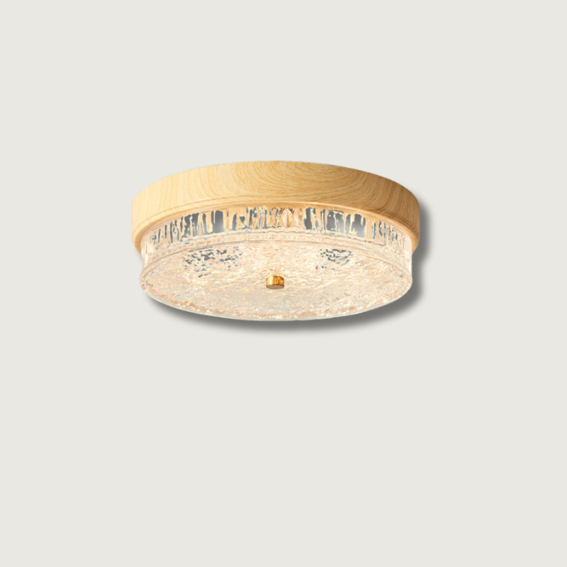 Plafonnier Design Moderne en Verre | Élégance Naturelle et Chaleur Intérieure