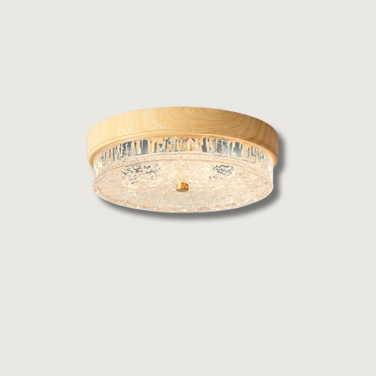 Plafonnier Design Moderne en Verre | Élégance Naturelle et Chaleur Intérieure