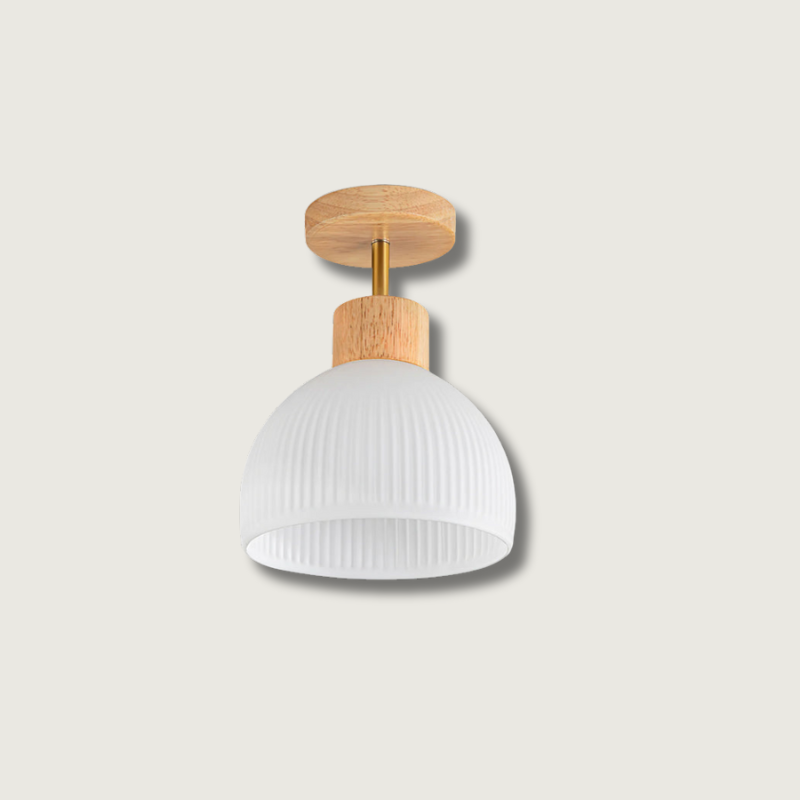Plafonnier en Bois Élégant | Atmosphère Apaisante et Chic