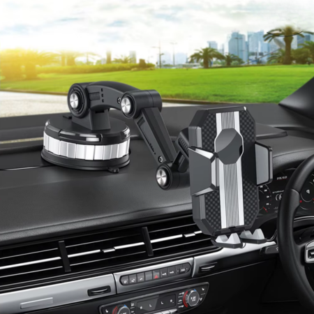 Support de Téléphone pour Voiture | Ventouse Puissante et Rotation à 360°