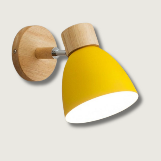 Lampe Murale en Bois et Métal | Style Chaleureux pour Votre Espace
