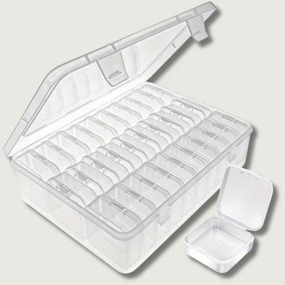 Organisateur de Perles Transparent | Ensemble de 30 Boîtes de Rangement