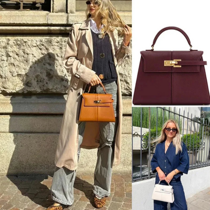 Sac à Bandoulière en Cuir Véritable | Élégant et Pratique pour Usage Quotidien