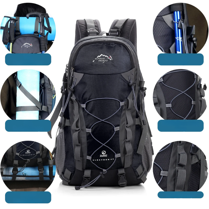 Sac à Dos Imperméable de Trekking | Confort Ergonomique et Rangement Ample