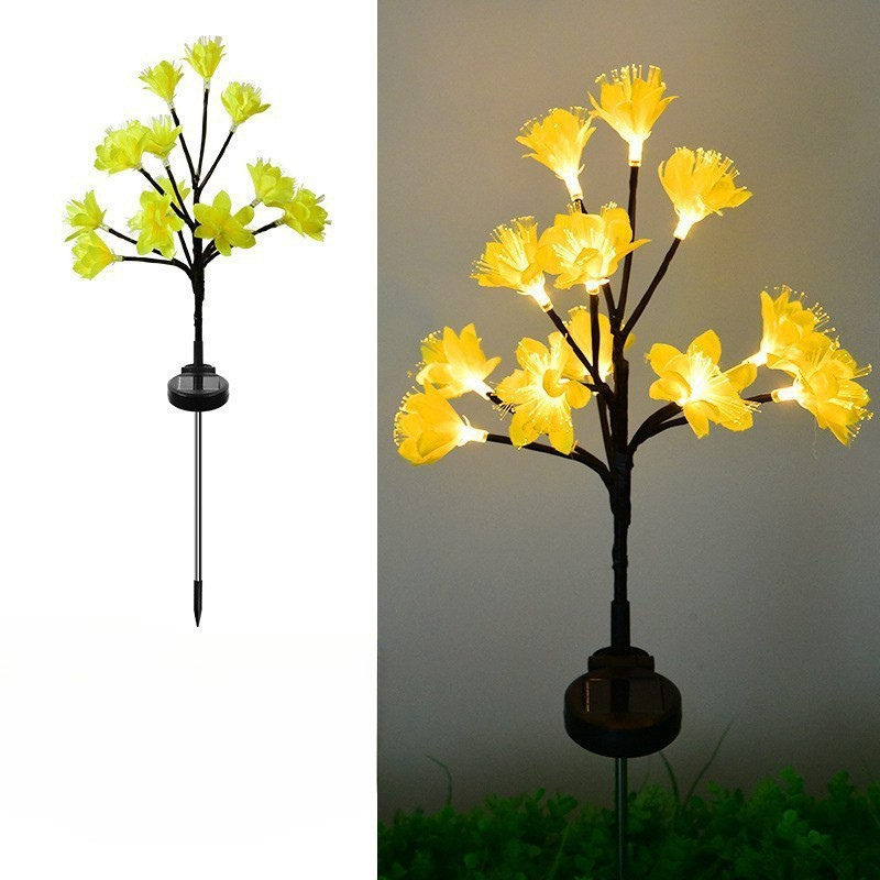 Lampes Solaires de Jardin | Éclairage Écologique avec 15 LED Blanches