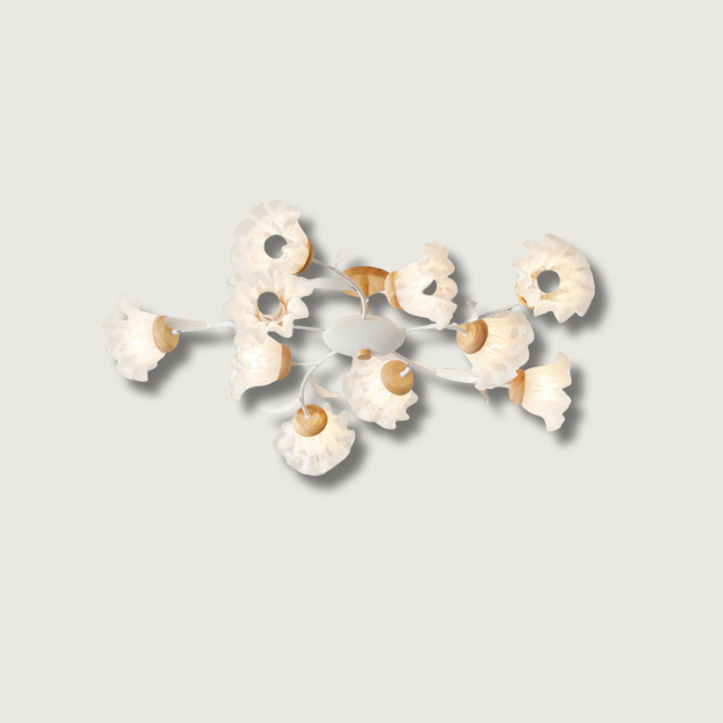 Lampe Plafonnier Floral Élégante | Design Moderne et Naturel pour Intérieur
