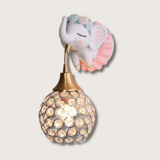 Lampe Murale Élégante pour Enfant | Éléphant Mignon et Ambiance Magique