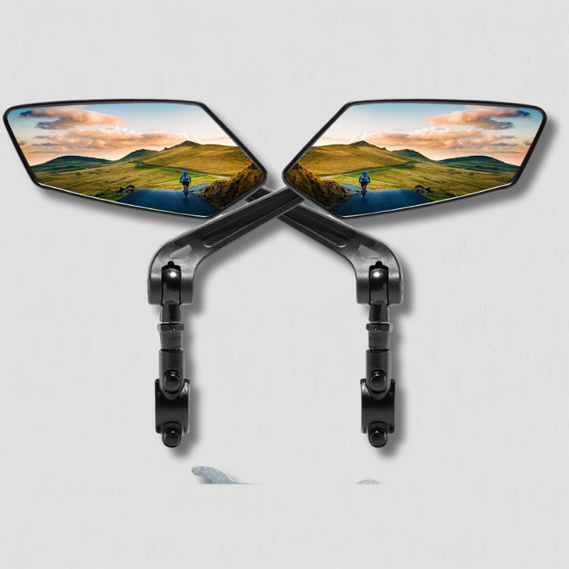 Miroir de Vélo Rétroviseur Rotatif | Visibilité Optimale et Sécurité Maximale