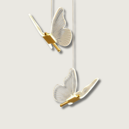 Pendentif LED Ailes de Papillon | Éclairage Élégant et Ambiance Magique