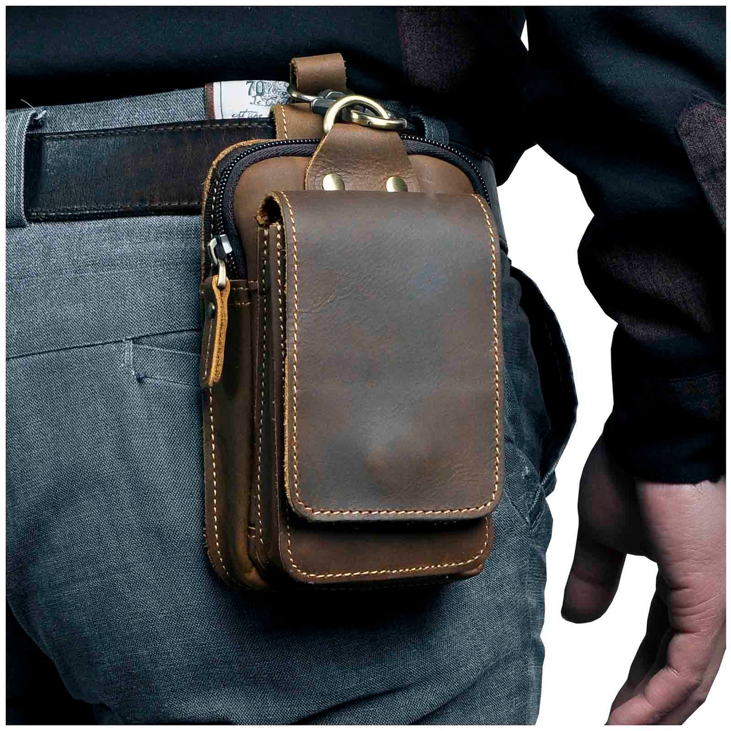 Sac Bandoulière Compact Multifonction | Design Élégant avec Poches Multiples