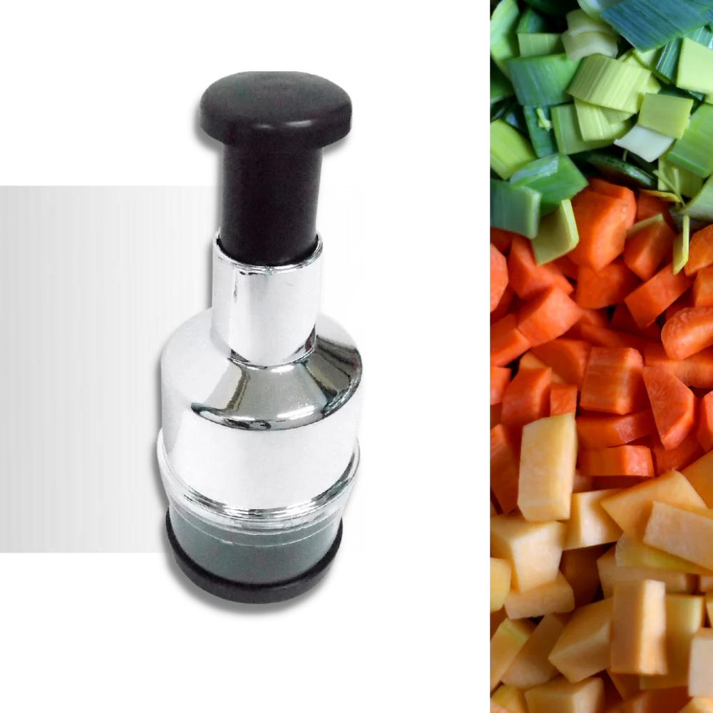 Hachoir à Légumes en Acier Inoxydable | Compact et Facile à Utiliser