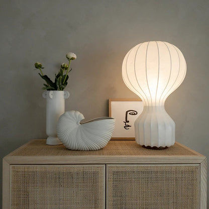 Lampe de Table Wabi Sabi en Soie | Design Minimaliste et Élégant