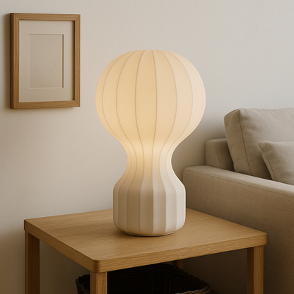 Lampe de Table Wabi Sabi en Soie | Design Minimaliste et Élégant