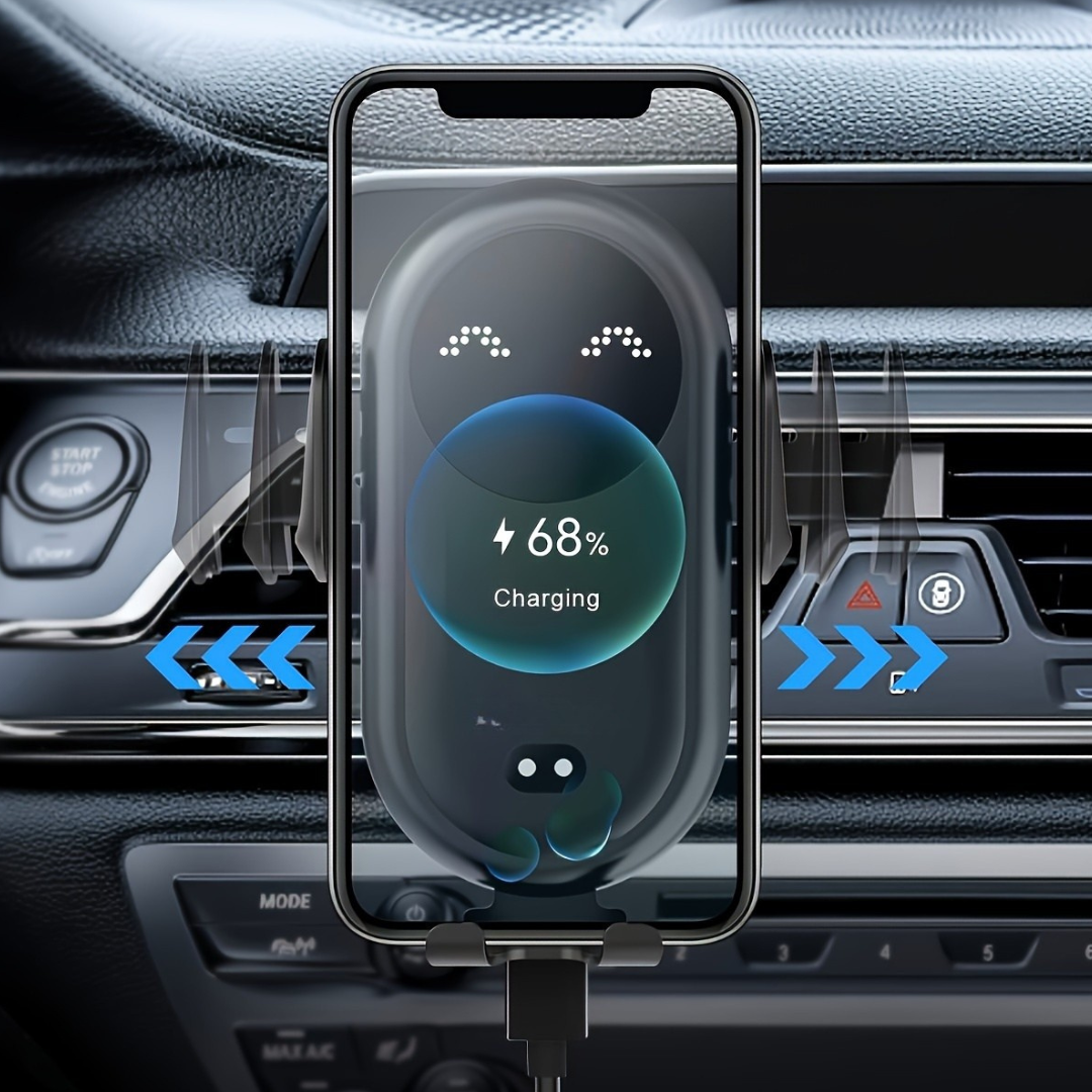Support de Téléphone pour Voiture | Charge Sans Fil et Installation Facile
