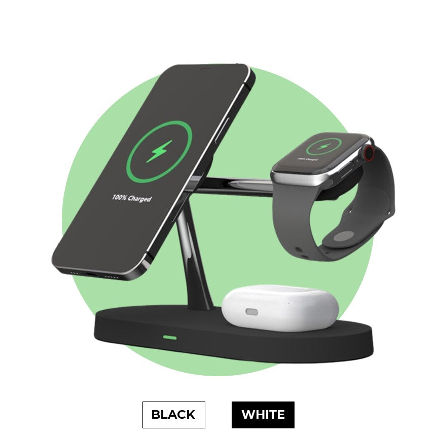 Station de Charge Sans Fil Multi-Appareils | Charge Rapide et Organisation Optimale