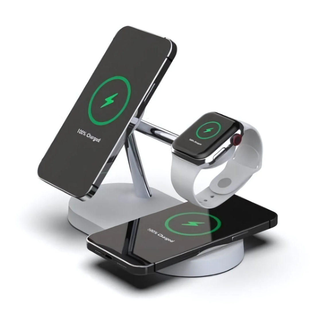 Station de Charge Sans Fil Multi-Appareils | Charge Rapide et Organisation Optimale